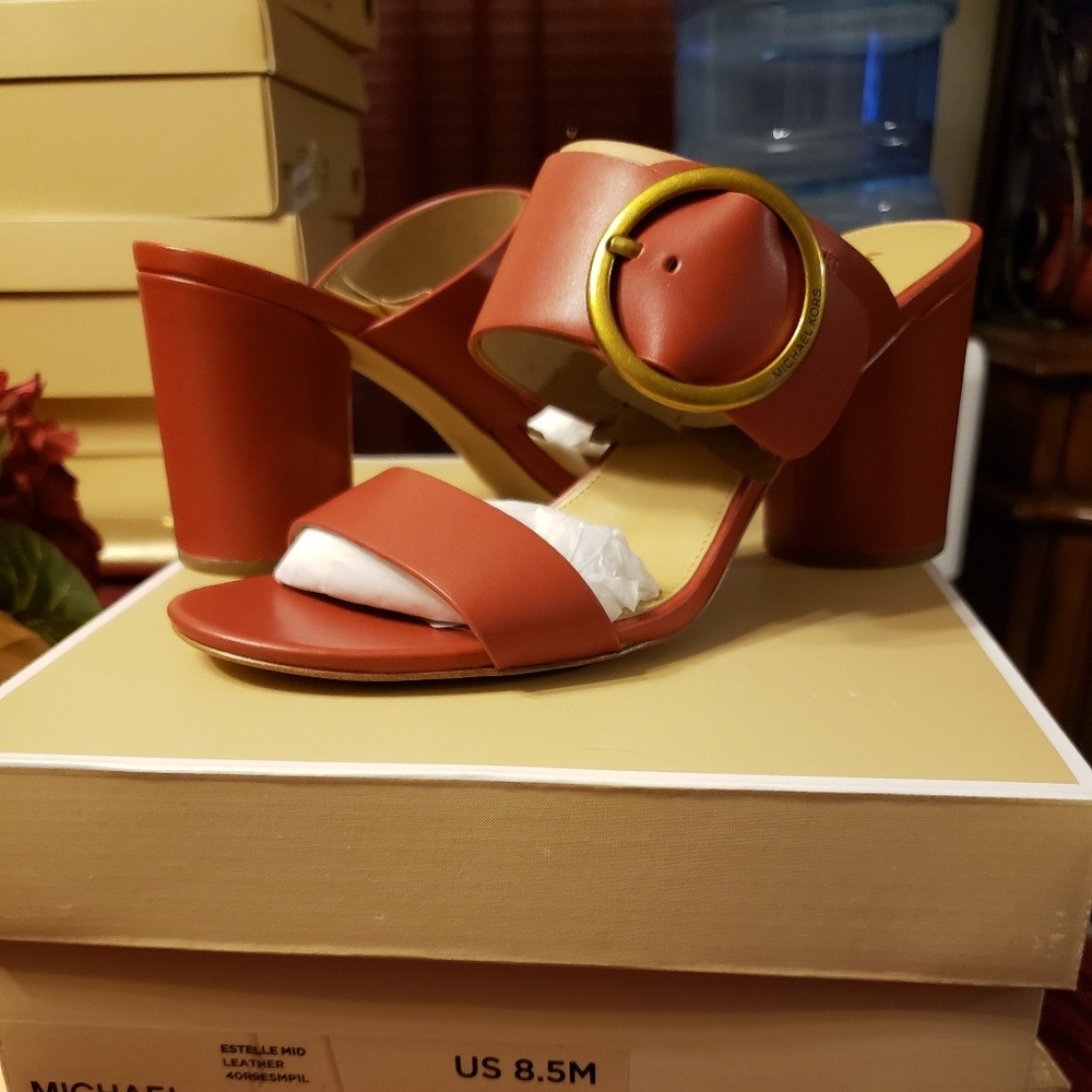 Michael Kors Leather Sandals - Picture 1 of 2